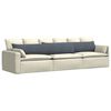 vidaXL Sofa Pagalvės 2 pcs Tamsiai pilka 200 x 40 cm
