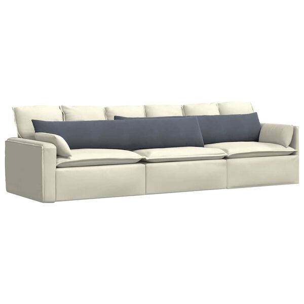 vidaXL Sofa Pagalvės 2 pcs Tamsiai pilka 200 x 40 cm