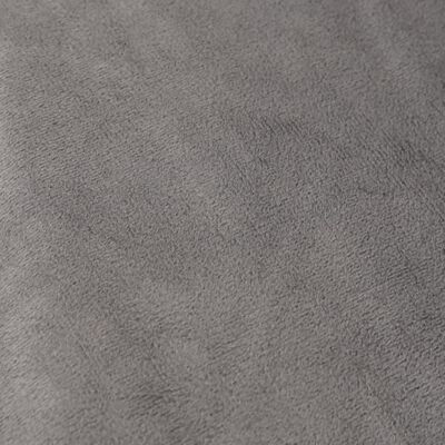 vidaXL Sunki antklodė su užvalkalu, pilka, 135x200cm, audinys, 10kg