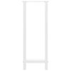 vidaXL Baro stalo kojos, baltos, 2 vnt., 40x(100-101) cm, plienas