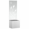 vidaXL Sodo privatumo ekranas &bdquo;Fretwork&ldquo; Sidabro 50 x 140 cm