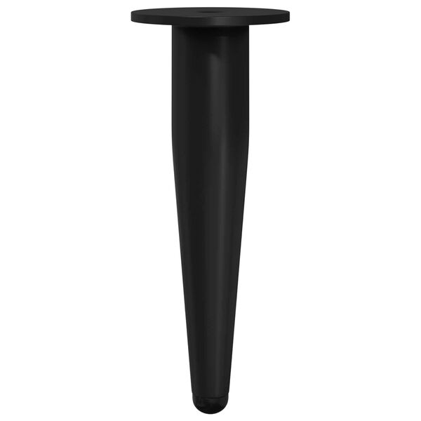 vidaXL Baldų kojelės 2 pcs Juoda &Oslash; 40 x 98 mm Geležis