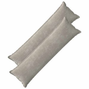 vidaXL Pagalvėlės užvalkalas 2 pcs HOUTEN &Scaron;viesiai pilka 40 x 145 cm