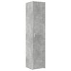 vidaXL Komoda, betono pilkos spalvos, 40x42,5x185cm, apdirbta mediena