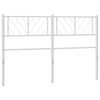 vidaXL Metalinis pakaitinis galvūgalis, baltos spalvos, 135cm