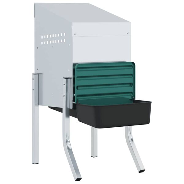 vidaXL Vi&scaron;čiukų lizdas, 1 skyrius, su kojelėmis, cinkuotas plienas