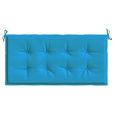 vidaXL Sodo suoliuko pagalvėlė, mėlynos spalvos, 120x50x3cm, audinys