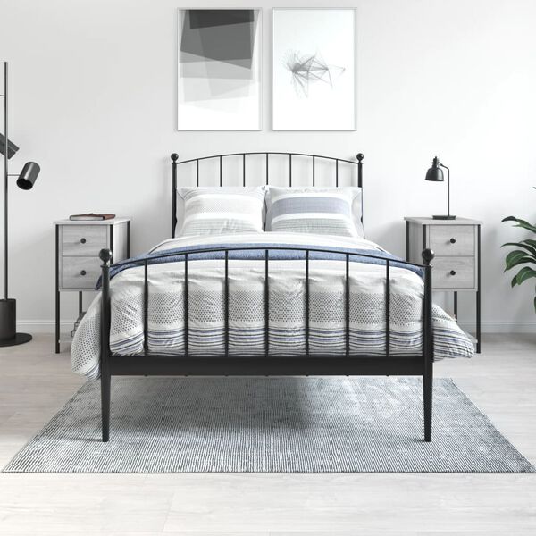 vidaXL Naktinės spintelės, 2vnt., pilkos ąžuolo, 32x42x70cm, mediena