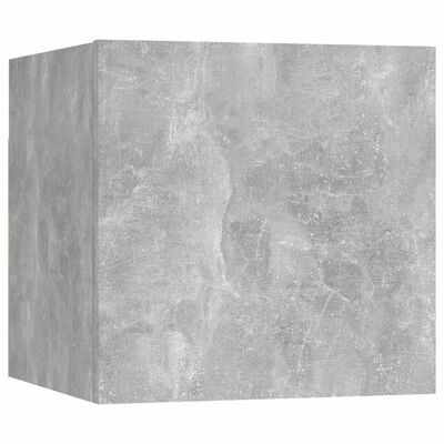 vidaXL Sieninė televizoriaus spintelė, betono pilka, apdirbta mediena