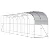vidaXL Prie sienos esantis vi&scaron;tų narvas Sidabrinė 800 x 100 x 215 cm