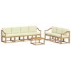 vidaXL Lauko sofos komplektas 7 pcs