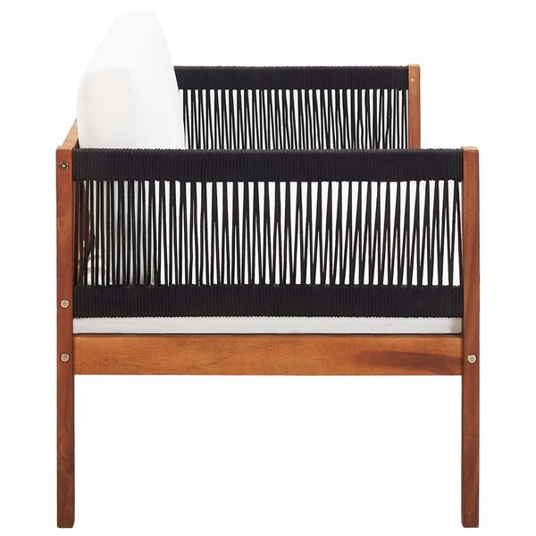 vidaXL Dvivietė sodo sofa, akacijos medienos masyvas