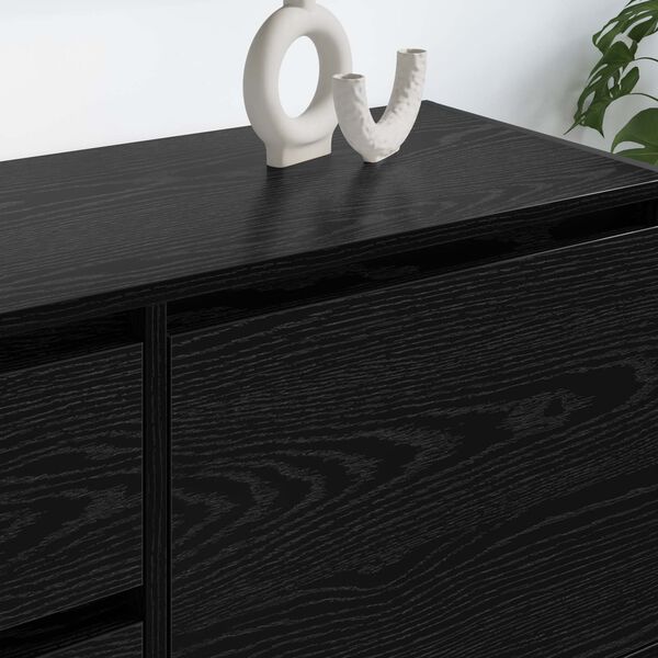 vidaXL Televizoriaus spintelė Juodas ąžuolas 100 x 36 x 49.5 cm