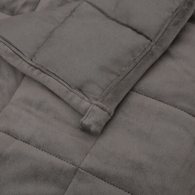 vidaXL Sunki antklodė, pilkos spalvos, 200x200cm, audinys, 13kg