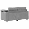 vidaXL Sofa 3 pcs Debesų pilka Lino mišinio audinys