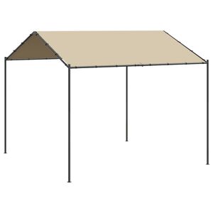 vidaXL Tentinė palapinė, smėlio spalvos, 3x3m, plienas ir audinys