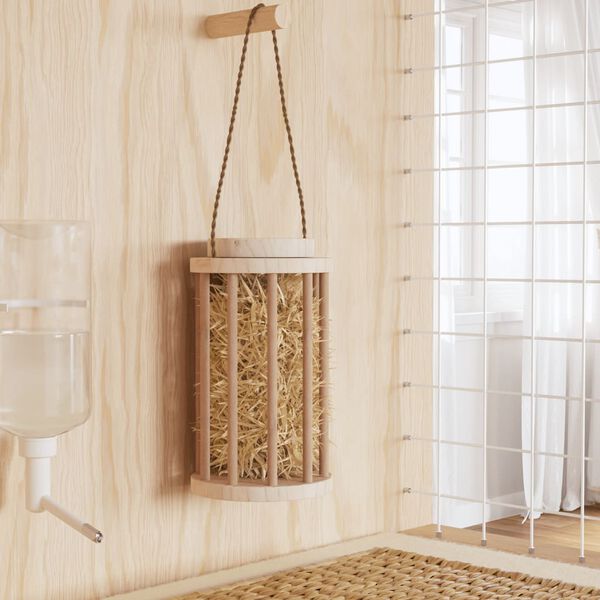 vidaXL &Scaron;ieno laikiklis triu&scaron;iams, 15x25,5 cm, eglės medienos masyvas