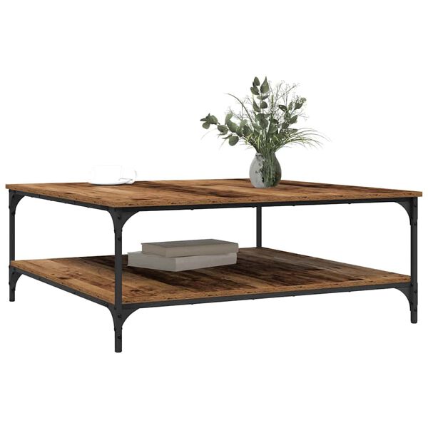 vidaXL Kavos staliukas Sena mediena 100 x 100 x 40 cm Apdirbta mediena