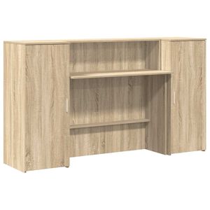 vidaXL Registratūra, sonoma ąžuolo, 180x50x103,5 cm, apdirbta mediena