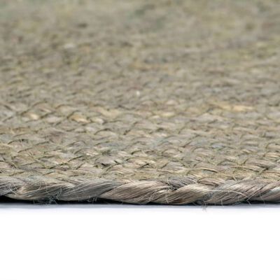 vidaXL Stalo kilimėliai, 6 vnt., pilki, 38cm, džiutas, apvalūs