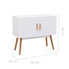 vidaXL &Scaron;oninė spintelė, balta, MDF, 80x38x70 cm