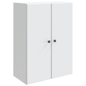 vidaXL Prie sienos montuojama spinta Balta 66 x 34,5 x 90 cm