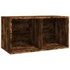 vidaXL Dėžė vinilinėms plok&scaron;telėms, ąžuolo, 71x34x36cm, mediena