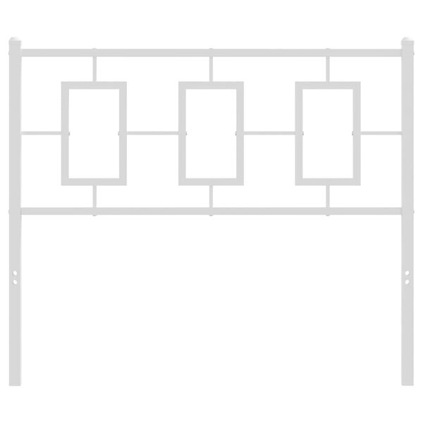 vidaXL Metalinis pakaitinis galvūgalis, baltos spalvos, 100cm
