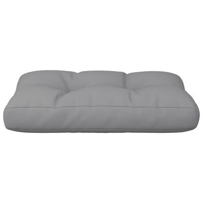 vidaXL Paletės pagalvėlė, pilkos spalvos, 60x40x12cm, audinys