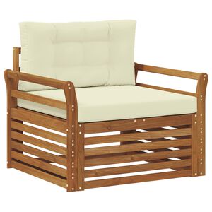 vidaXL Lauko sofa Tvirta akacijos mediena ir poliesteris