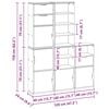 vidaXL Šoninė spintelė 5 vnt ODDA, 40x24x79 cm, pušies masyvas