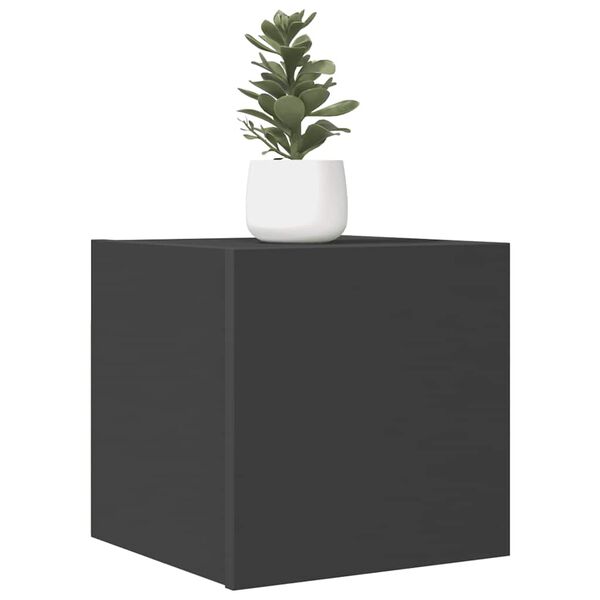 vidaXL Sieninės televizoriaus spintelės, 2vnt., pilkos, 30,5x30x30cm