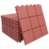 vidaXL Terasinė Plytelė 10 pcs Raudona 30,5 x 30,5 x 2,2 cm