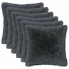 vidaXL Pagalvėlės užvalkalas 6 pcs HEERLEN Antracito 40 x 40 cm