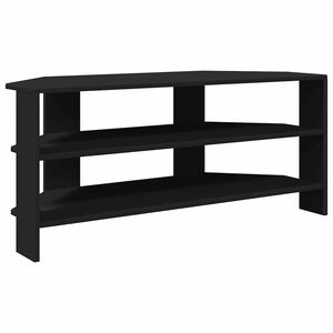 vidaXL KampinėTVspintelė Juoda 102x40,5x45cm Apdirbta mediena