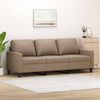 vidaXL Trivietė sofa, kapučino spalvos, 180cm, dirbtinė oda