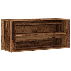 vidaXL Batų suoliukas, medienos, 100x35x45cm, apdirbta mediena