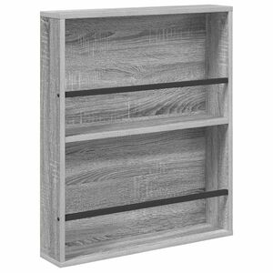 vidaXL Žurnalų stovas Pilkas Sonoma 60 x 12 x 70 cm Apdirbta mediena