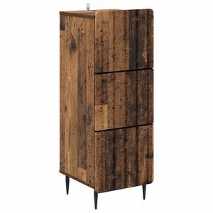 vidaXL Stalčių spintelė Sendintos medienos 33 x 34,5 x 92 cm