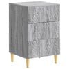 vidaXL Naktinis staliukas Pilka Sonoma 43 x 39,5 x 66,5 cm