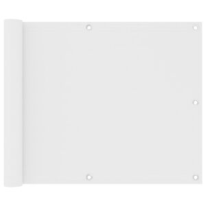 vidaXL Balkono pertvara, baltos spalvos, 75x300cm, oksfordo audinys