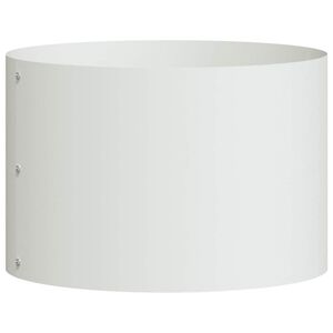 vidaXL Vazonų žiedas Balta 30 x 30 x 20 cm &Scaron;altai valcuotas plienas