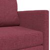 vidaXL Sofa lova 110cm Vyno raudona audinys