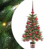 vidaXL Kalėdų eglutė su 150 LED s stovu Žalia 65 cm PE