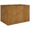 vidaXL Auk&scaron;tas sodo lovelis, 120x80x80cm, Corten plienas