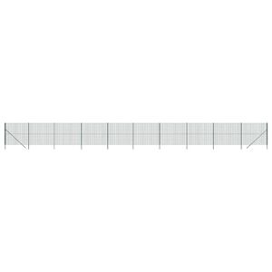 vidaXL Vielinė tinklinė tvora, žalia, 1,4x25m, galvanizuotas plienas