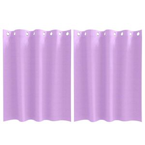 vidaXL Užuolaidos su žiedais, blokuojančios &scaron;viesą 2 pcs Violetinė