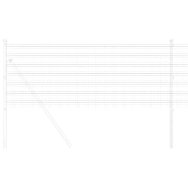 vidaXL Suvirinto vielos tvoros Sidabro 0.6 x 10 m