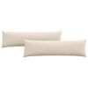 vidaXL Sofa Pagalvės 2 vnt. audinys Smėlio 145 x 40 cm