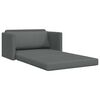vidaXL Sofa lova 110cm Tamsiai pilka audinys